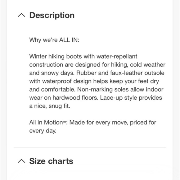 Men\'s Mack Lace-Up Winter Hiker Boots - All in Motion™new